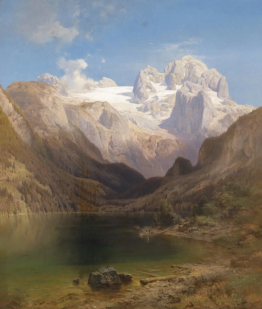 Vista dal Gosausee al Dachstein